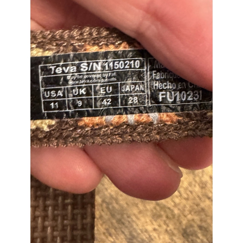 Teva Women's Flatform Universal Sandal Crochet Size 11 Gorpcore - Picture 9 of 11